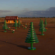 Illustration for article titled Desert Town Wakes Up to Find Giant Lego Garden Grown Overnight